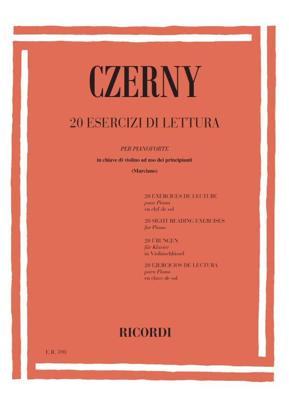 20 Esercizi Di Lettura - Per Pianoforte, In Chiave Di Violino Ad Uso Dei Principianti - pro klavír